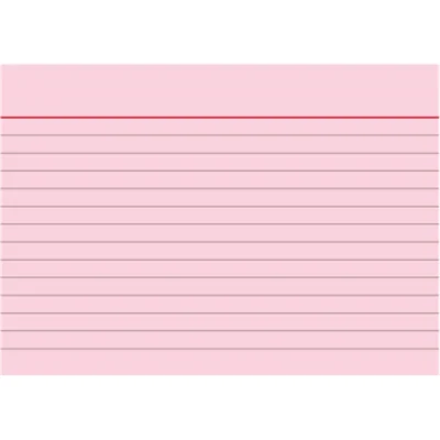 BRUNNEN Karteikarte 102260120 DIN A6 liniert rt 100 St./Pack.