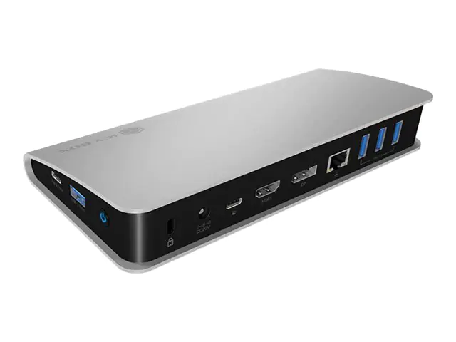 ICY BOX IB-DK2408-C - Dockingstation - USB-C - HDMI, DP - 1GbE - 100 Watt