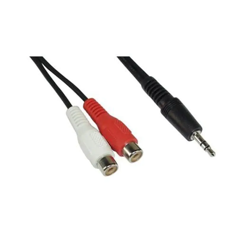 InLine - Audiokabel - Stereo Mini-Klinkenstecker männlich zu RCA weiblich - 2 m InLine - Audiokabel - Stereo Mini-Klinkenstecker männlich zu RCA weiblich - 2 m