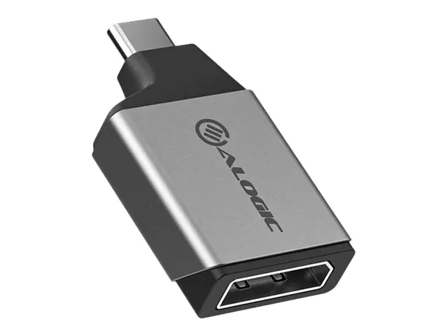 ALOGIC Ultra Mini - USB/DisplayPort-Adapter - 24 pin USB-C (M) zu DisplayPort (W) - Thunderbolt 3 - 2160p-Unterstützung - Space-grau