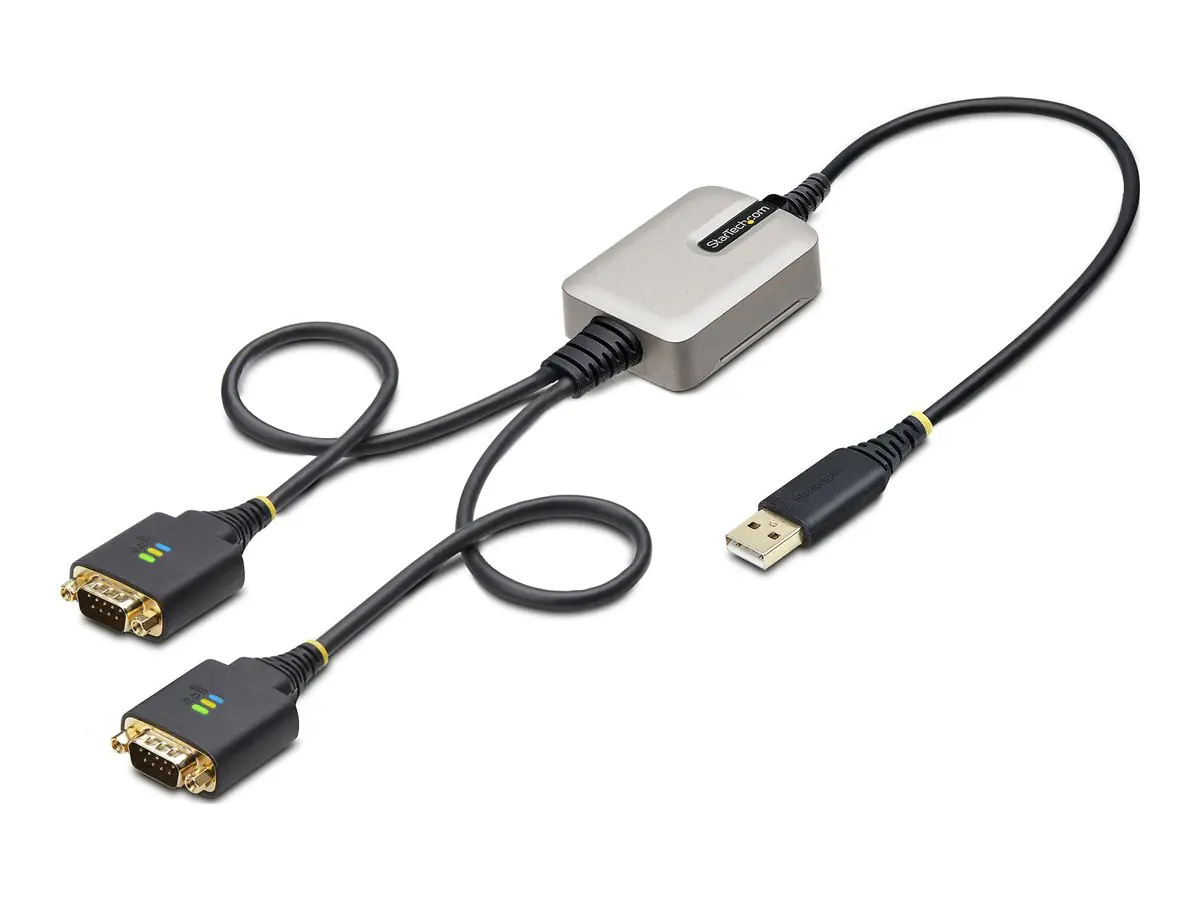 StarTech.com StarTech 60cm 2-Port USB auf Seriell Adapter, COM-Retention, FTDI - Kabel USB / seriell - USB (M) 2P1FFC-USB-SERIAL