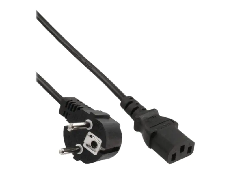 InLine - Stromkabel - CEE 7/7 (S) gewinkelt bis IEC 60320 C13 - 50 cm - Schwarz InLine - Stromkabel - CEE 7/7 (S) gewinkelt bis IEC 60320 C13 - 50 cm - Schwarz