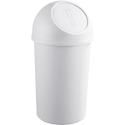 helit Abfalleimer the flip 25l Polypropylen lichtgrau 1 Sortierfach helit Abfalleimer the flip 25l Polypropylen lichtgrau 1 Sortierfach