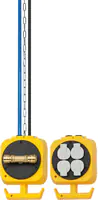 Brennenstuhl 1151160100, 5 m, Drinnen, IP20, Kunststoff, Schwarz, Gelb, 4 AC-Ausgänge