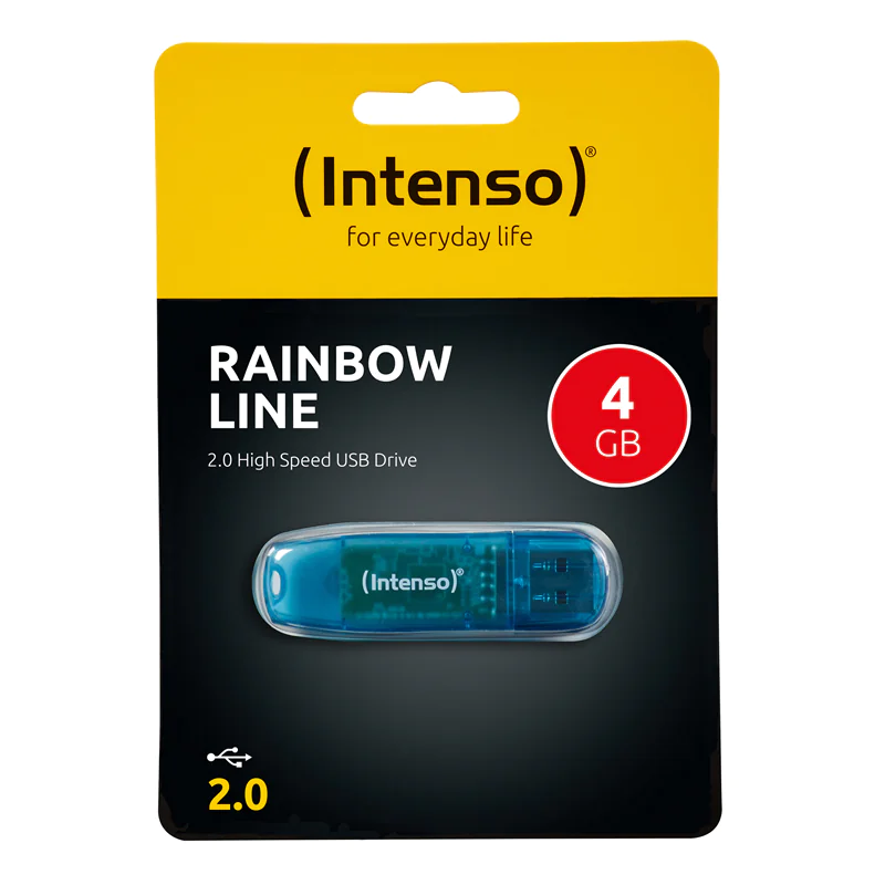 Intenso Rainbow Line - USB-Flash-Laufwerk - 4 GB - USB 2.0