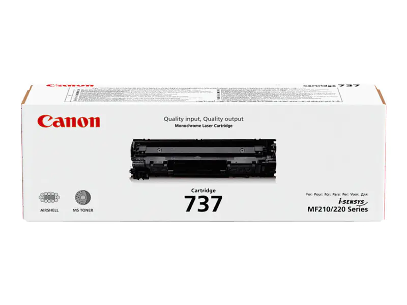 Canon 737 - Schwarz - Original - Tonerpatrone - für i-SENSYS LBP151, MF211, MF216, MF217, MF229, MF231, MF232, MF237, MF244, MF247, MF249 Canon 737 - Schwarz - Original - Tonerpatrone - für i-SENSYS LBP151, MF211, MF216, MF217, MF229, MF231, MF232, MF237, MF244, MF247, MF249