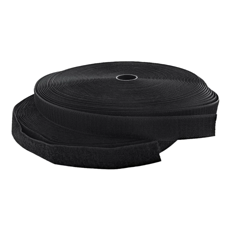 InLine Cable Ties with Velcro type Band 25mm - Kabelbinderrolle - 25 m - Schwarz