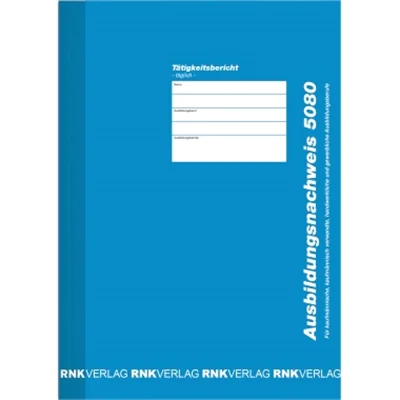 RNK Ausbildungsnachweis 5080 DIN A4 28Bl. tägliche Eintragung RNK Ausbildungsnachweis 5080 DIN A4 28Bl. tägliche Eintragung