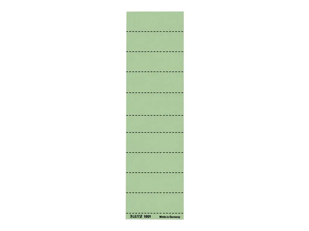 Leitz Beschriftungsschild 19010055 blanko 4zeilig grün 100 St./Pack.