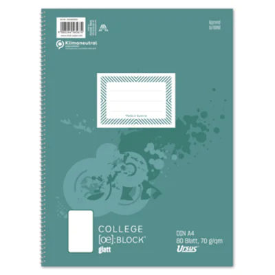 Format-X® Collegeblock Style DIN A4 blanko 70g/m² 80 Bl.