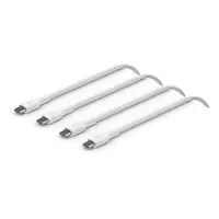 Belkin BoostCharge - USB-Kabel - 24 pin USB-C (M) zu 24 pin USB-C (M) - USB 2.0 - 3 A - 1 m - weiß (Packung mit 2)