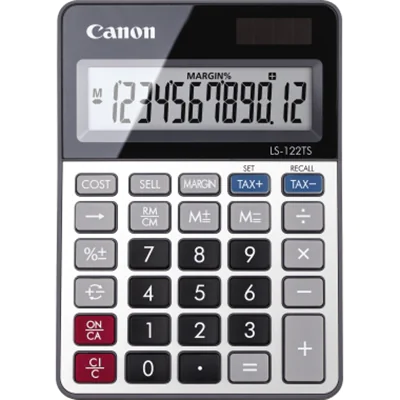Canon Tischrechner LS-122TS 12stellig Solar/Batterie Canon Tischrechner LS-122TS 12stellig Solar/Batterie