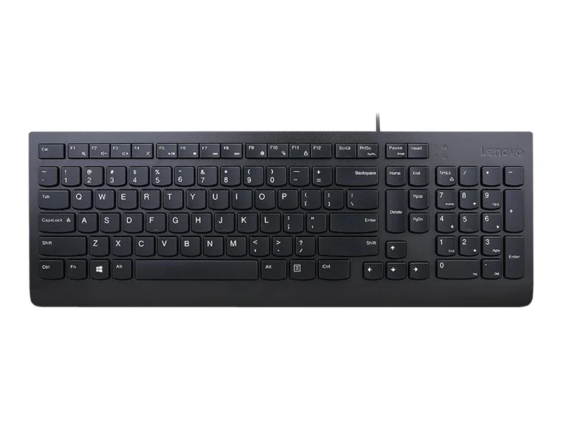 Lenovo Essential - Tastatur - USB - US mit Euro-Symbol - Schwarz