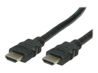 VALUE HDMI Ultra HD with Ethernet - HDMI-Kabel mit Ethernet - HDMI männlich zu HDMI männlich - 1 m - Doppelisolierung - Schwarz