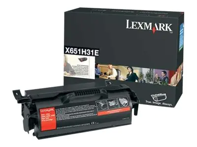 Lexmark - Hohe Ergiebigkeit - Schwarz - Original - Tonerpatrone - für Lexmark X651, X652, X654, X656, X658 Lexmark - Hohe Ergiebigkeit - Schwarz - Original - Tonerpatrone - für Lexmark X651, X652, X654, X656, X658