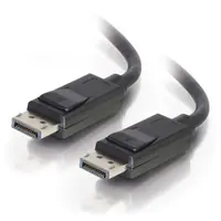 C2G 15ft Ultra High Definition DisplayPort Cable with Latches - 8K DisplayPort Cable - M/M - DisplayPort-Kabel - DisplayPort (M) zu DisplayPort (M) - 4.57 m - eingerastet - Schwarz