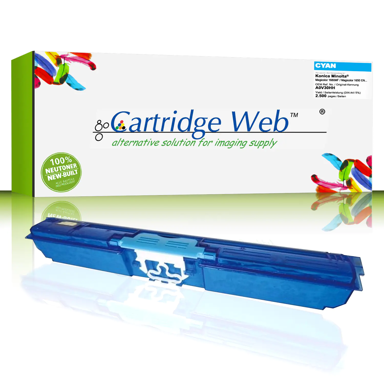 CartridgeWeb Toner kompatibel zu Konica Minolta A0V30HH Cyan 2.500 Seiten 1 Stück CartridgeWeb Toner kompatibel zu Konica Minolta A0V30HH Cyan 2.500 Seiten 1 Stück