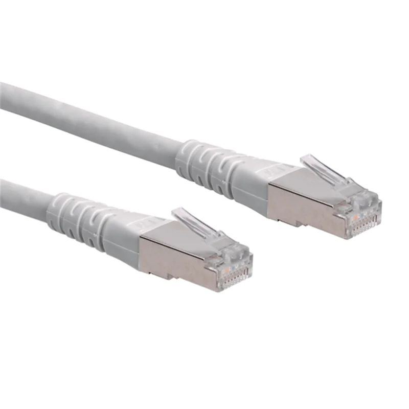 Roline - Patch-Kabel - RJ-45 (M) zu RJ-45 (M) - 2 m - SFTP - CAT 6 - Grau Roline - Patch-Kabel - RJ-45 (M) zu RJ-45 (M) - 2 m - SFTP - CAT 6 - Grau