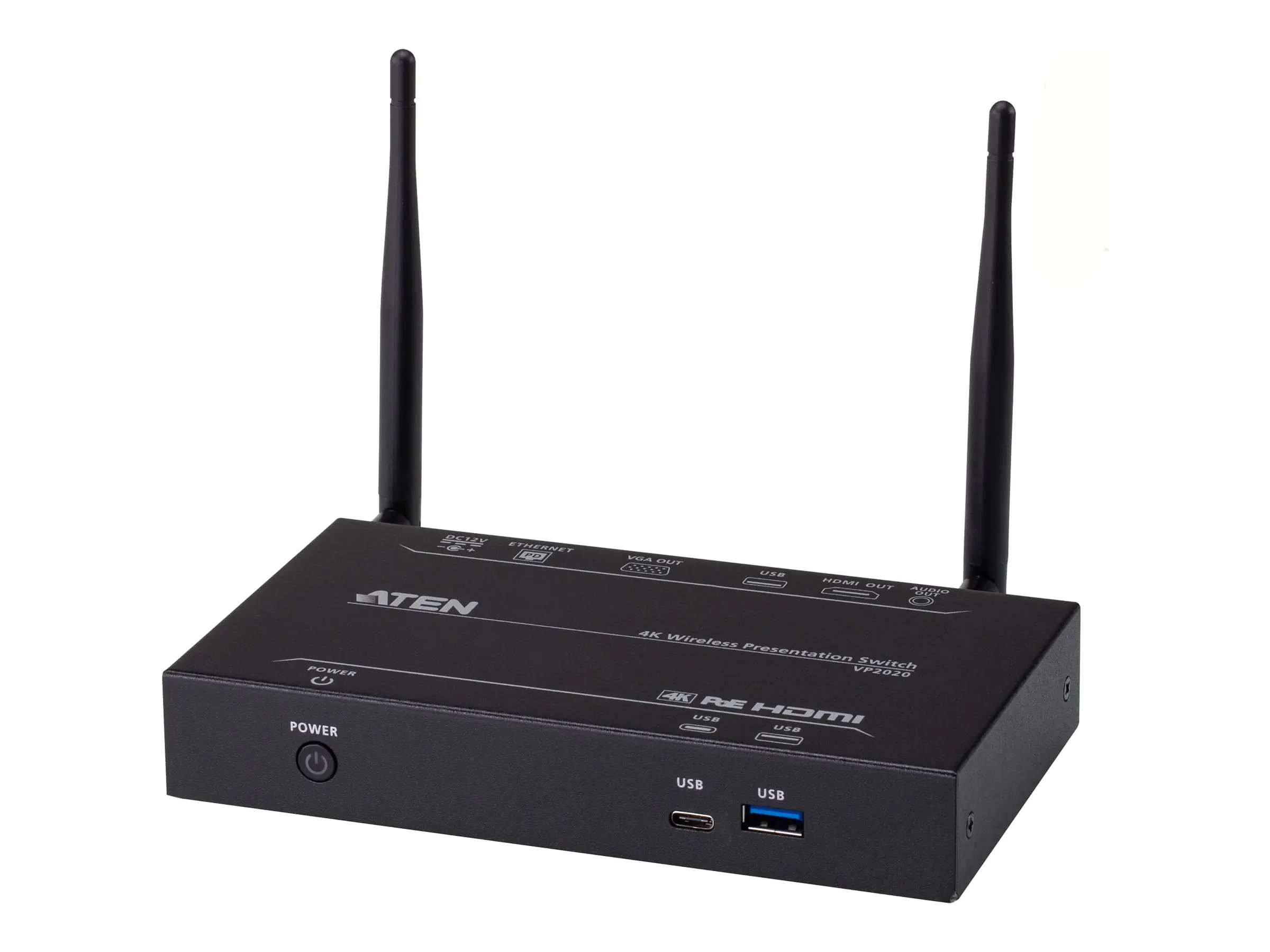 ATEN VP2020 4K Wirel Presentation Switch Dual View Ethernet WebGUI Control