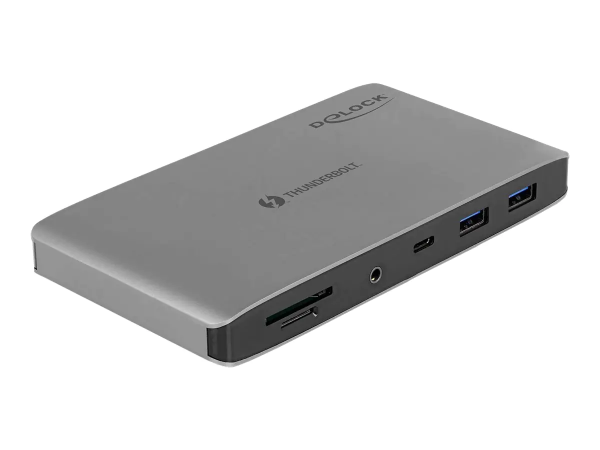 Delock - Dockingstation - Thunderbolt 3 - 2 x DP - 1GbE