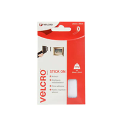 Velcro Stick On - Selbstklebendes Klettband - 2 cm x 0.5 m - weiß Velcro Stick On - Selbstklebendes Klettband - 2 cm x 0.5 m - weiß