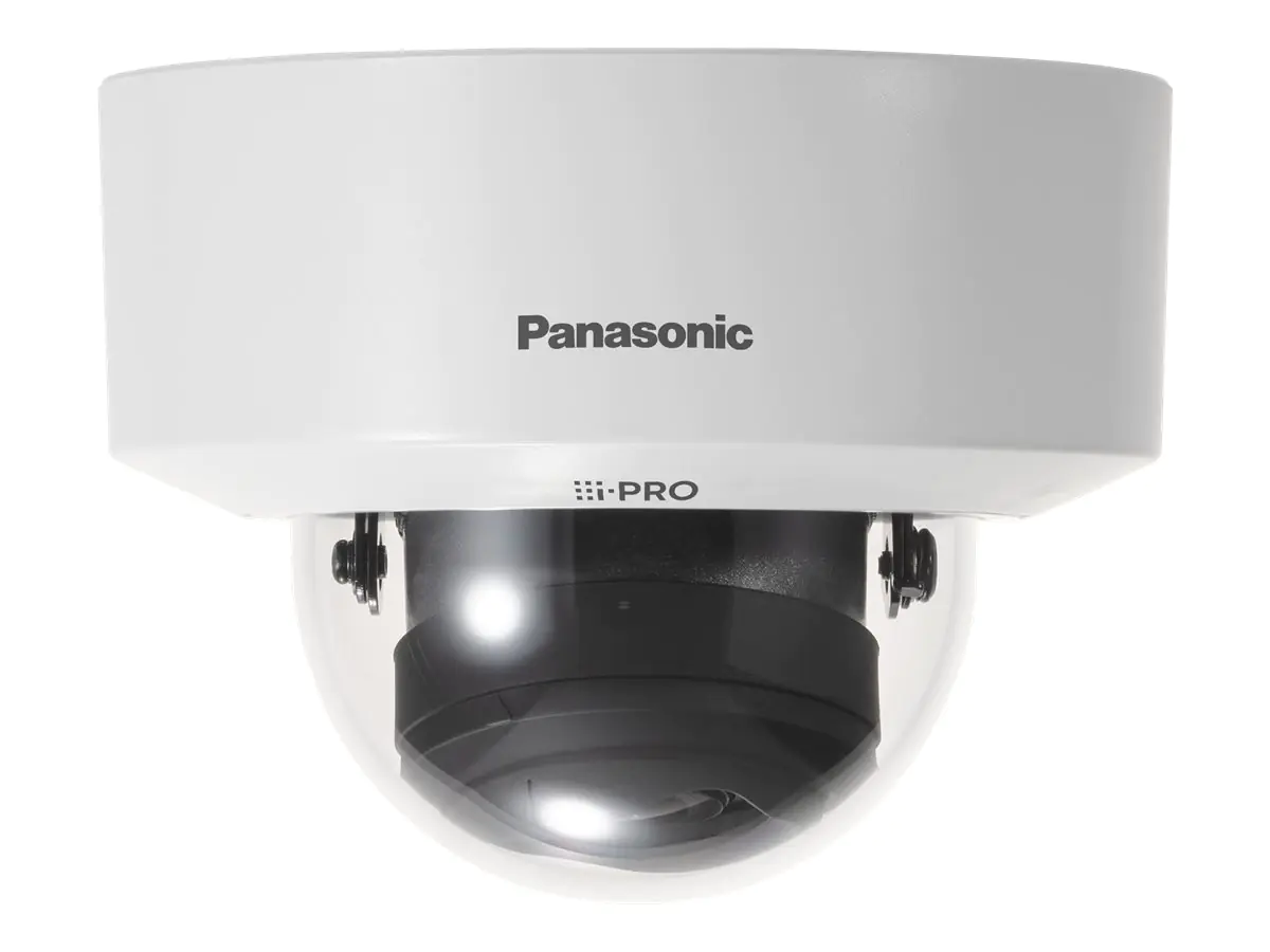 Panasonic i-Pro WV-S2236L - Netzwerk-Überwachungskamera - Kuppel - Innenbereich - vandalismusgeschützt - Farbe (Tag&Nacht) - 2048 x 1536 - 1080p - motorbetrieben - Audio - Composite - LAN 10/100 - MJPEG, H.264, H.265 - DC 12 V / PoE Class 0
