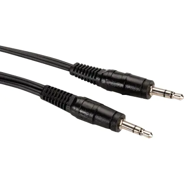 Roline - Audiokabel - Stereo Mini-Klinkenstecker männlich zu Stereo Mini-Klinkenstecker männlich - 2 m - abgeschirmt - Schwarz Roline - Audiokabel - Stereo Mini-Klinkenstecker männlich zu Stereo Mini-Klinkenstecker männlich - 2 m - abgeschirmt - Schwarz