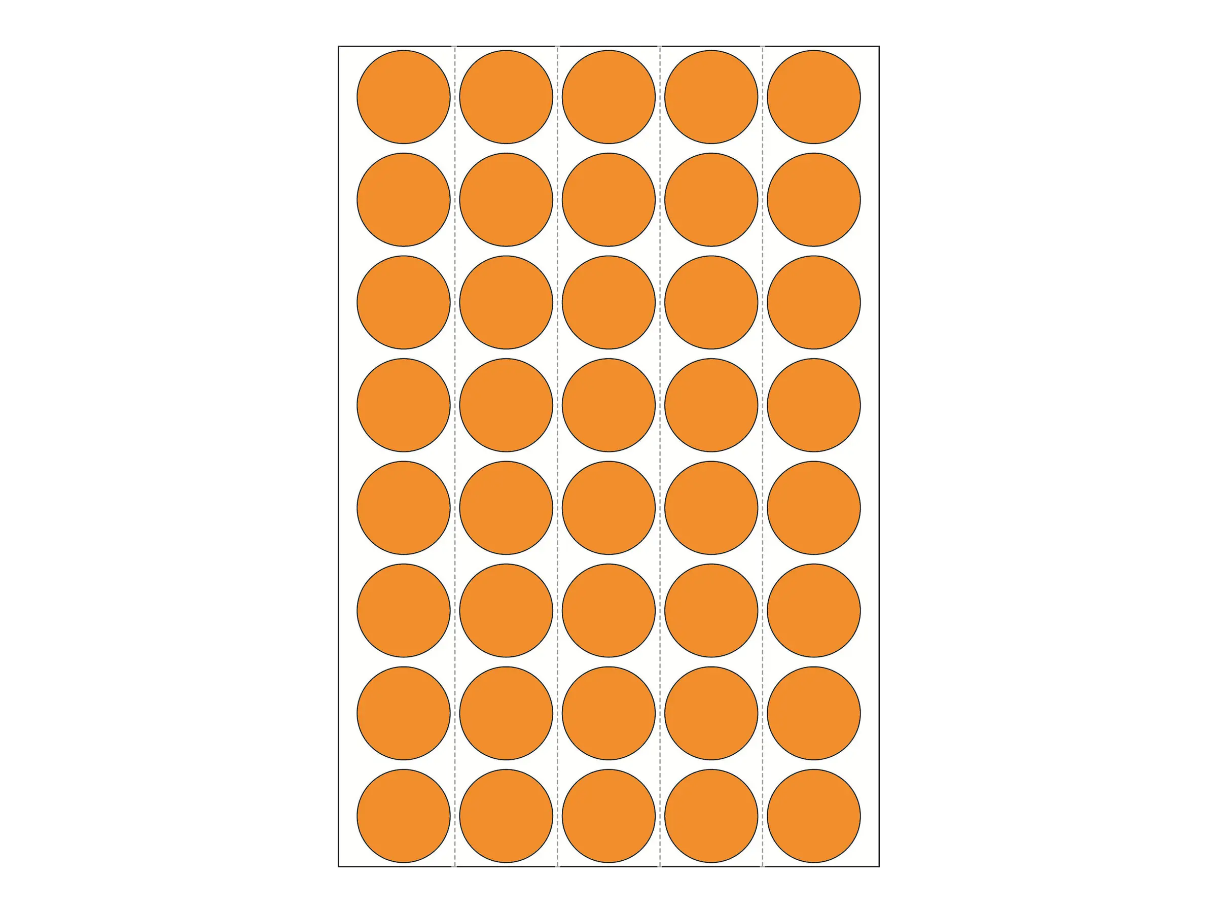 HERMA Markierungspunkt 2254 19mm leuchtorange 960 St./Pack.