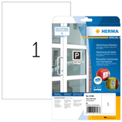 HERMA wetterfeste Etiketten weiß x - Etiketten/Beschriftungsbänder - A4 - Etiketten/Beschriftungsbänder - A4 10798