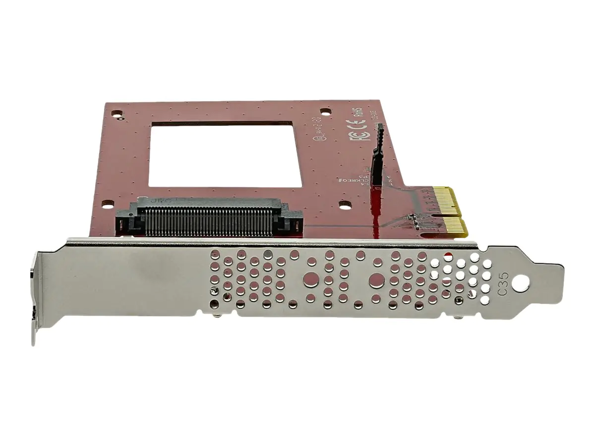 StarTech.com Startech U.2 auf PCIe Adapter für 2,5" U.2 NVMe SSD - SFF 8639 - 4x PCI Express 3.0 - NVMe PCIe Adapter - U.2 PCIe Karte - Schnittstellenadapter - 2.5" (6.4 cm) PEX4SFF8639