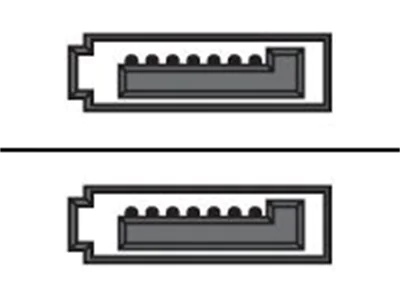 Sharkoon - SATA-Kabel - Serial ATA 150/300/600 - SATA (W) zu SATA (W) - 30 cm - eingerastet - Schwarz