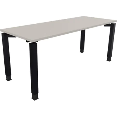 Schreibtisch Vierfuß Quadratrohr B1800xT700xH680-820 an/Lichtgrau Schreibtisch Vierfuß Quadratrohr B1800xT700xH680-820 an/Lichtgrau