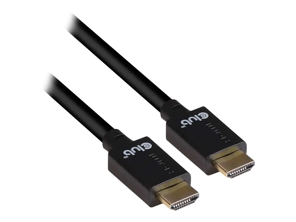 Club 3D - Ultra High Speed - HDMI-Kabel - HDMI männlich zu HDMI männlich - 3 m - Schwarz - Support von 4K 120 Hz, Support von 8K 60 Hz Club 3D - Ultra High Speed - HDMI-Kabel - HDMI männlich zu HDMI männlich - 3 m - Schwarz - Support von 4K 120 Hz, Support von 8K 60 Hz