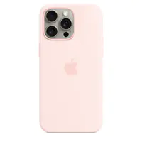 Apple - Hintere Abdeckung für Mobiltelefon - kompatibel mit MagSafe - Silikon - hellrosa - für iPhone 15 Pro Max