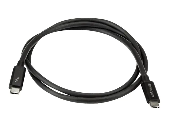 StarTech 1m Thunderbolt 3 (20Gbit/s) USB-C Kabel - Thunderbolt, USB und DisplayPort kompatibel - Thunderbolt-Kabel - USB-C (M) bis USB-C (M) - Thunderbolt 3 / USB / DisplayPort - 1 m - Schwarz - für P/N: CDP2HDUACP, CDP2HDUACPW, PEXUSB321C StarTech 1m Thunderbolt 3 (20Gbit/s) USB-C Kabel - Thunderbolt, USB und DisplayPort kompatibel - Thunderbolt-Kabel - USB-C (M) bis USB-C (M) - Thunderbolt 3 / USB / DisplayPort - 1 m - Schwarz - für P/N: CDP2HDUACP, CDP2HDUACPW, PEXUSB321C