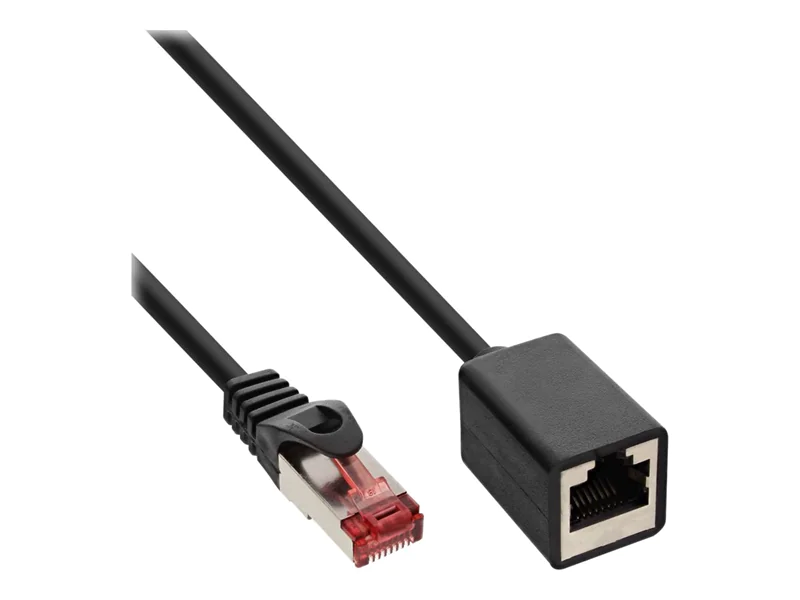 InLine Patchkabel-Verlängerung - S/FTP (PiMf) - Cat.6 - halogenfrei - 0,5m 76950X