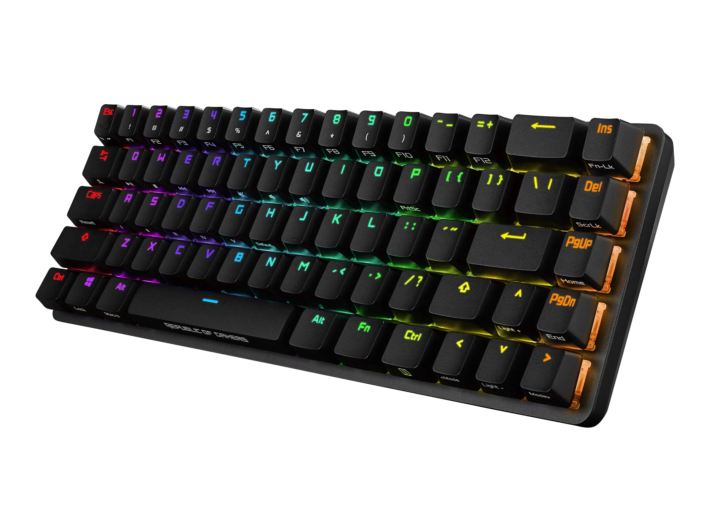 ASUS ROG Falchion - Tastatur - Hintergrundbeleuchtung - kabellos - USB, 2.4 GHz - Deutsch - Tastenschalter: CHERRY MX RGB Red