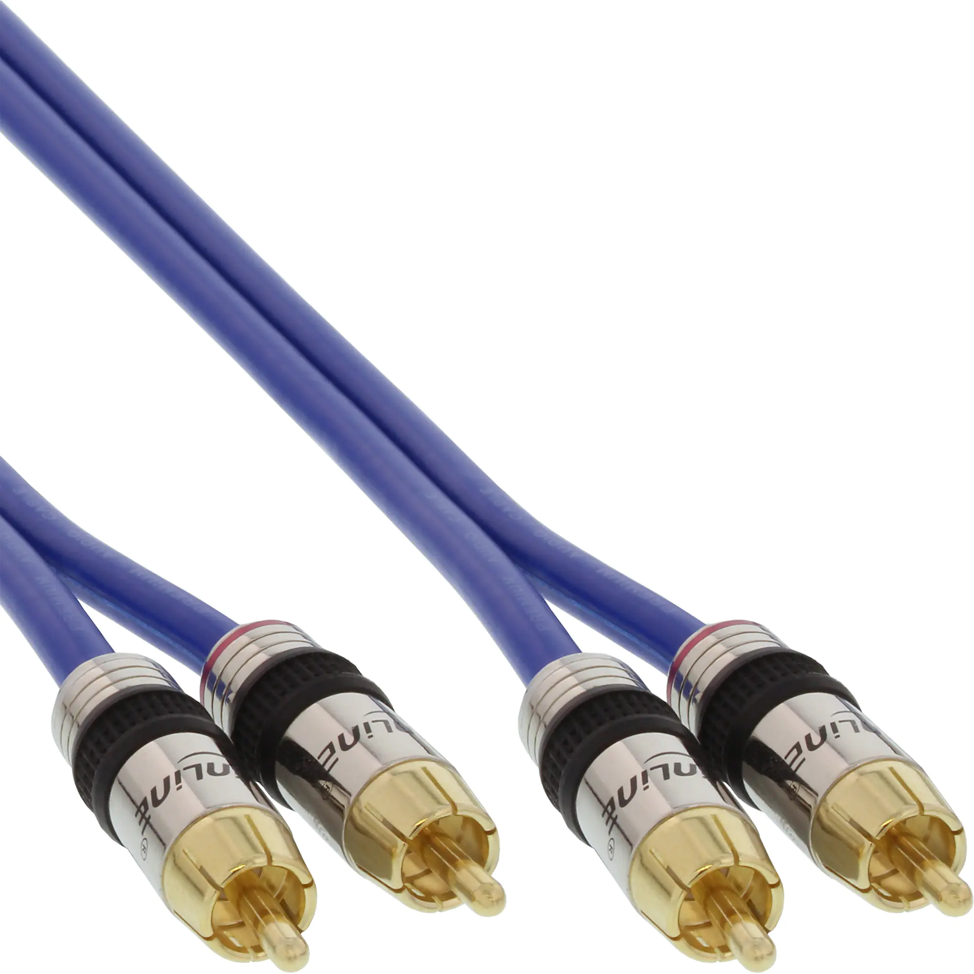 InLine Cinch Kabel AUDIO - PREMIUM - 2x Cinch Stecker / Stecker - 15m 89715P