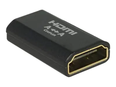 DeLOCK - HDMI Kupplung - HDMI (W) bis HDMI (W) - Schwarz - 4K Unterstützung DeLOCK - HDMI Kupplung - HDMI (W) bis HDMI (W) - Schwarz - 4K Unterstützung