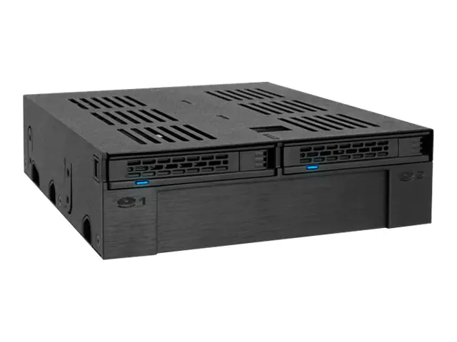 ICY Dock ExpressCage MB322SP-B - Mobiles Speicher-Rack - 5,25" bis 3,5" / 2,5" (13,3 cm bis 8,9/6,4 cm) - Schwarz ICY Dock ExpressCage MB322SP-B - Mobiles Speicher-Rack - 5,25" bis 3,5" / 2,5" (13,3 cm bis 8,9/6,4 cm) - Schwarz