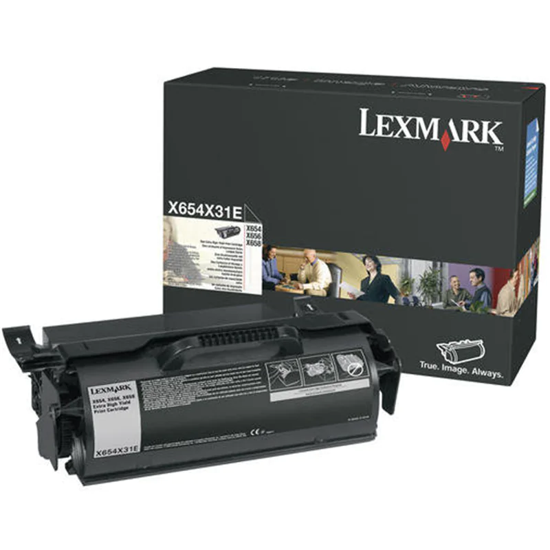 Lexmark Besonders hohe Ergiebigkeit - Schwarz X654X31E