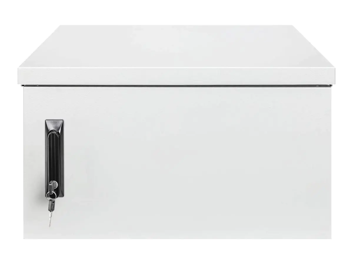 Intellinet Gehäuse - IP55, mit integrierte Lüfter - geeignet für Wandmontage - Hellgrau, RAL 7035 - 6U - 48.3 cm (19") 716086