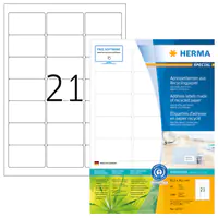 HERMA Etikett-ILK 63.5x38.1mm weiß RC Recycling Packung 1680 Etiketten