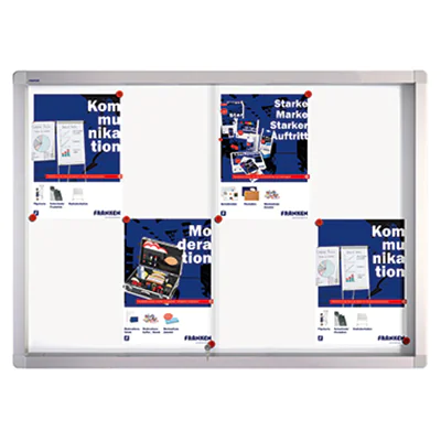 Franken Schaukasten PRO SK6108 Schiebetür für 8x DIN A4 Aluminium Franken Schaukasten PRO SK6108 Schiebetür für 8x DIN A4 Aluminium