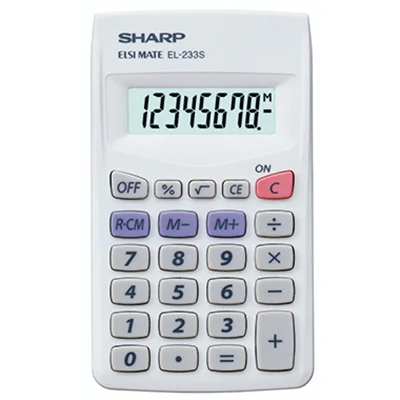 Sharp Tischrechner EL-233S 8Zeichen Batterie ws Sharp Tischrechner EL-233S 8Zeichen Batterie ws