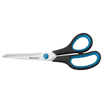 Westcott Schere Easy Grip E-30283 00 20cm Stahl schwarz/blau Westcott Schere Easy Grip E-30283 00 20cm Stahl schwarz/blau