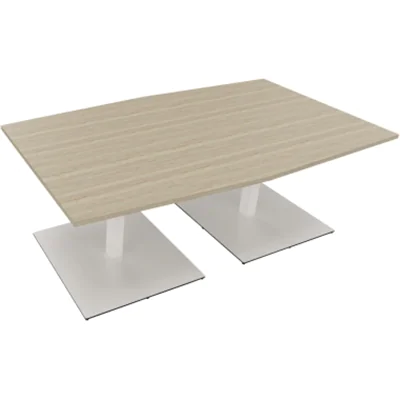 Bespr.ti. Tonneau Tellerfuß Quadrat B2000xT1000/1100xH720 ws/Eiche Nat