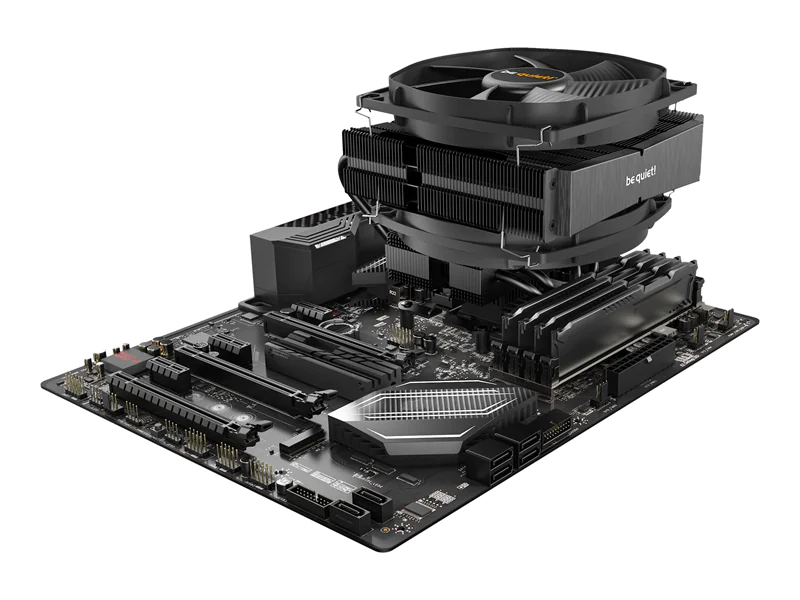 be quiet! Dark Rock TF 2 - Prozessor-Luftkühler - (für: LGA1150, LGA1151, LGA1155, LGA1200, LGA1700, LGA2011-3 (Square ILM), LGA2066, AM4) - Aluminium mit Kupferbasis - 135 mm - Schwarz