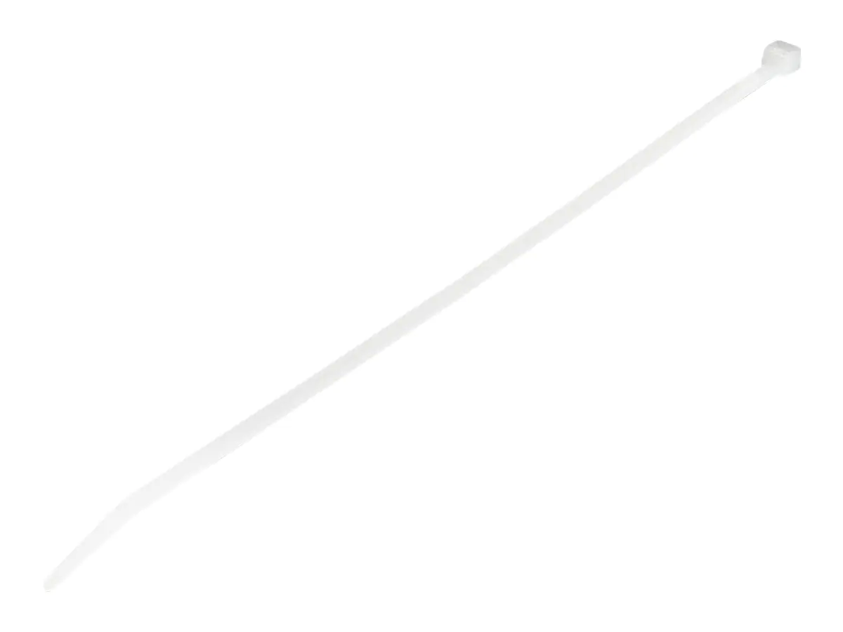 StarTech 10"(25cm) Cable Ties, 1/8"(4mm) wide, 2-5/8"(68mm) Bundle Diameter, 50lb(22kg) Tensile Strength, Nylon Self Locking Zip Ties w/ Curved Tip, 94V-2/UL Listed, 100 Pack, White - Nylon 66 Plastic - TAA (CBMZT10N) - Kabelbinder - 25.4 cm - weiß - TAA- StarTech 10"(25cm) Cable Ties, 1/8"(4mm) wide, 2-5/8"(68mm) Bundle Diameter, 50lb(22kg) Tensile Strength, Nylon Self Locking Zip Ties w/ Curved Tip, 94V-2/UL Listed, 100 Pack, White - Nylon 66 Plastic - TAA (CBMZT10N) - Kabelbinder - 25.4 cm - weiß - TAA-