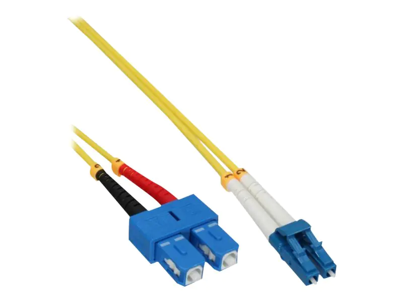 InLine - Patch-Kabel - LC Single-Modus (M) bis SC Single-Modus (M) - 7.5 m - Glasfaser - Duplex - 9/125 Mikrometer - OS2 - halogenfrei - Gelb InLine - Patch-Kabel - LC Single-Modus (M) bis SC Single-Modus (M) - 7.5 m - Glasfaser - Duplex - 9/125 Mikrometer - OS2 - halogenfrei - Gelb
